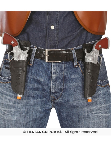 Cartuchera con 2 pistolas 24 cms.