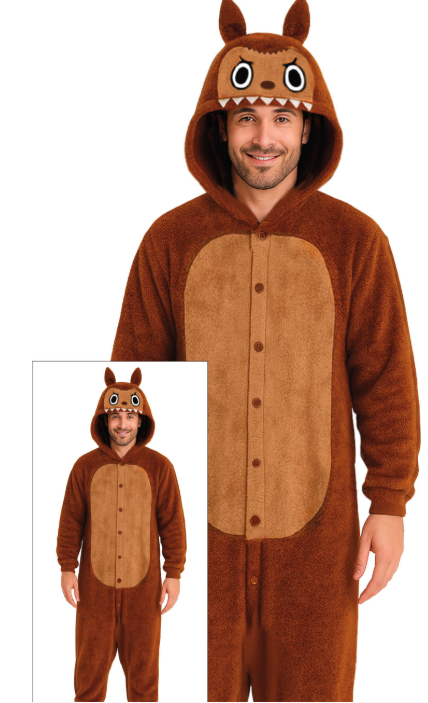 Disfraz Pijama Lulu Monster Marron Ad