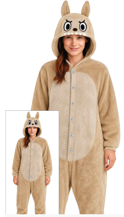 Disfraz Pijama Lulu Monster Beige Ad