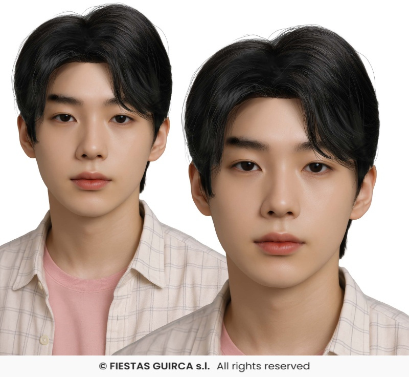 Peluca k pop dark rebel