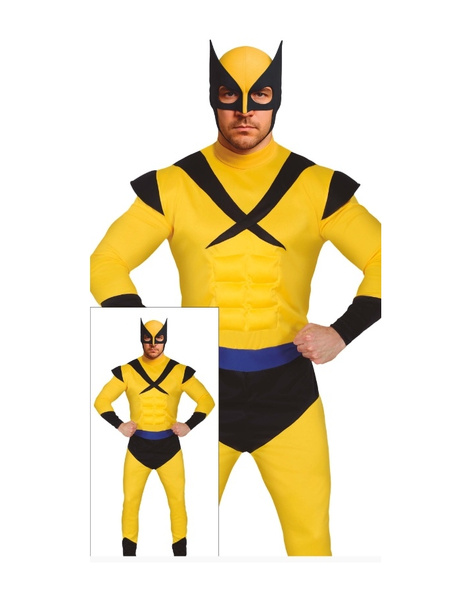 Disfraz Heroe Musculoso Amarillo AD
