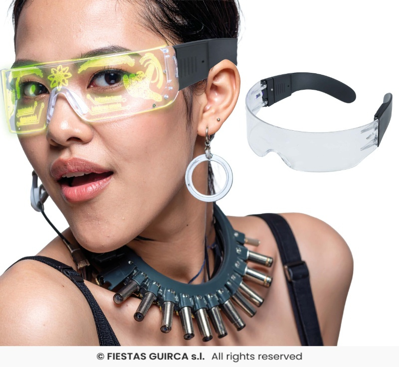 Gafas Futuristas Con Led Multicolor