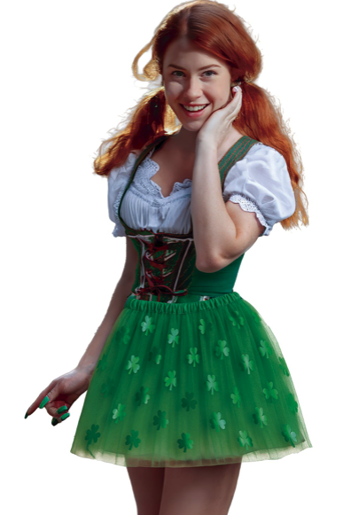 Tutu Sant Patrick 40 cm Ad