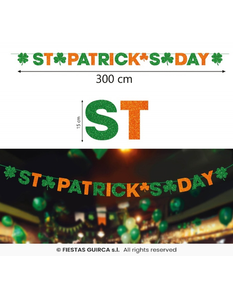 Guirnalda Sant Patrick 300 cm