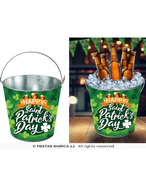 Cubo Metal Sant Patrick 19X23 cm