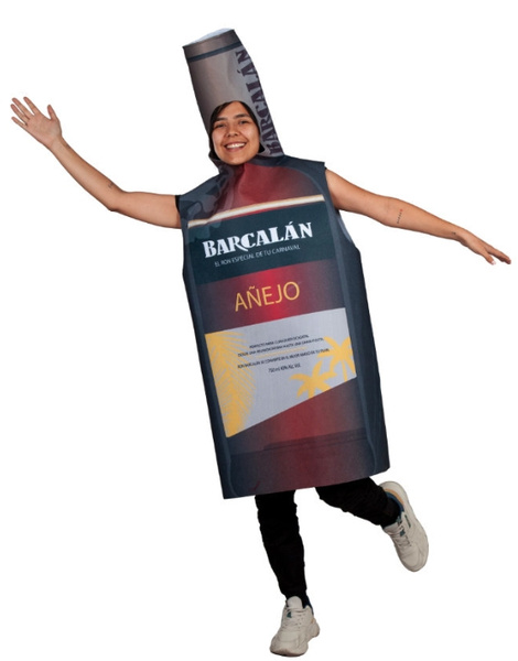 Disfraz Botella de Ron adulto