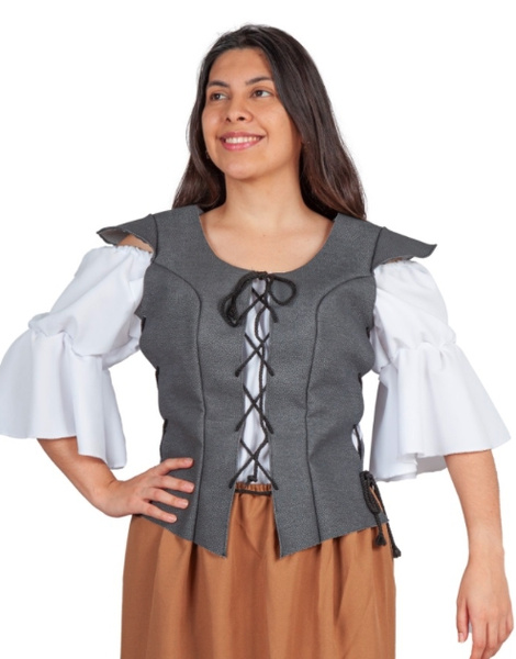 Chaleco medieval polipiel mujer