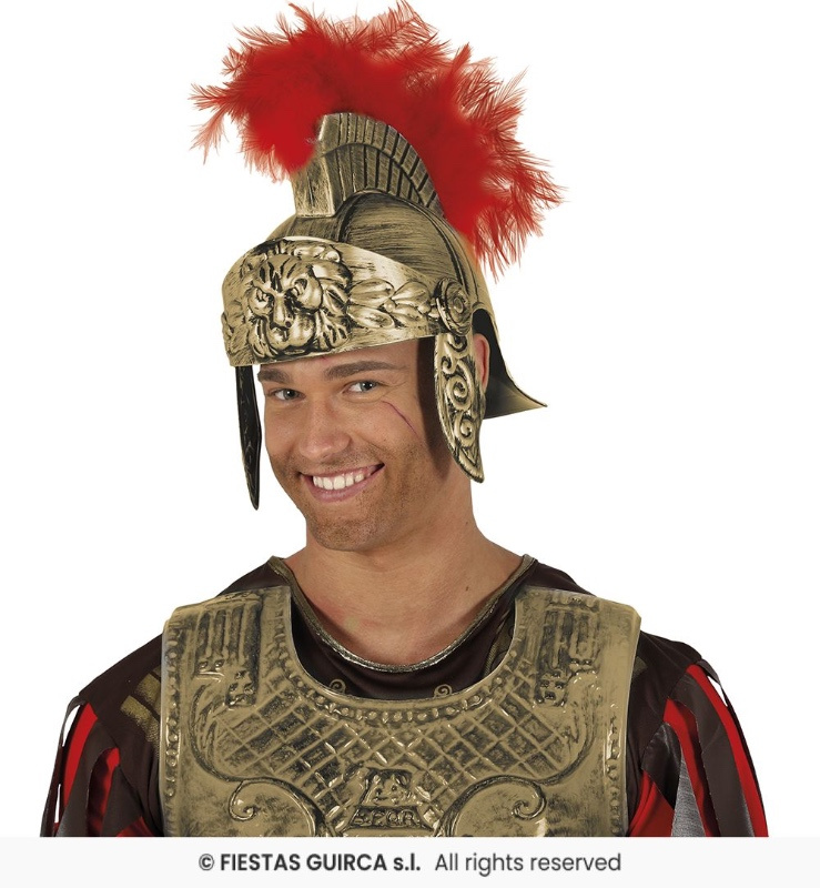 Casco romano dorado Adulto