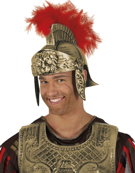 Casco romano dorado Adulto