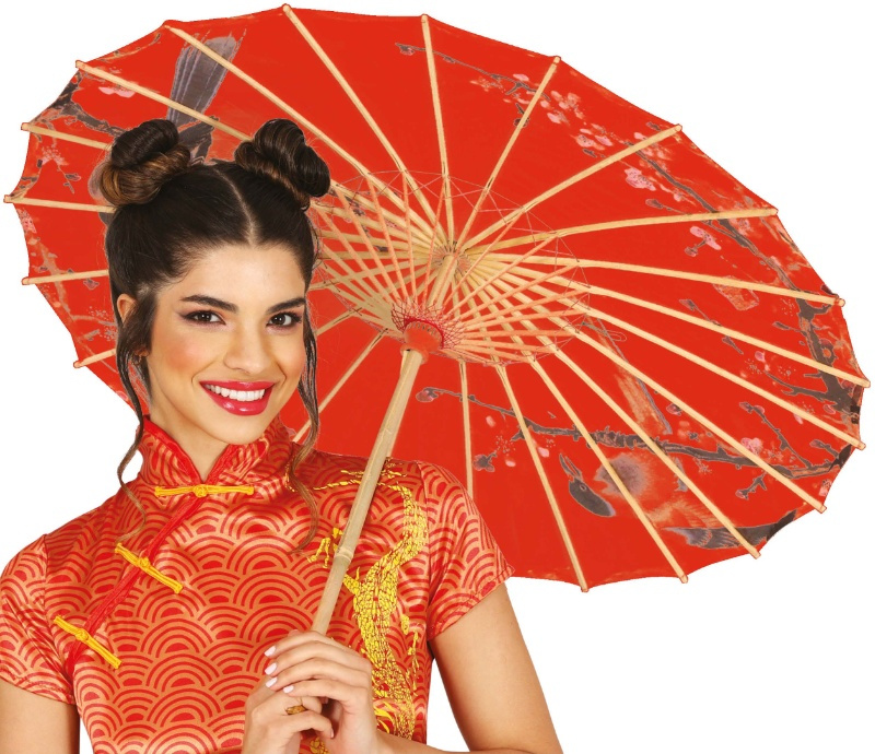 Sombrilla Japonesa 82 cms Roja