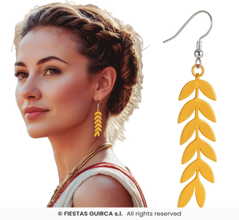 Pendientes Romana Dorada