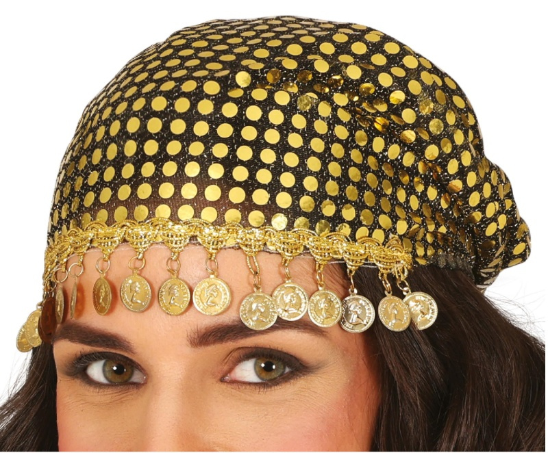 Pañuelo pitonisa con monedas, adulto