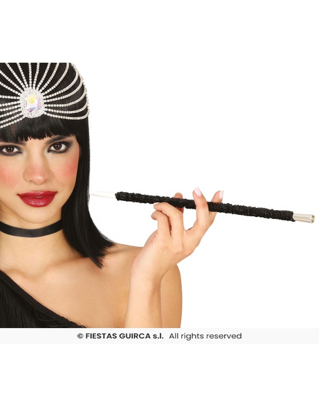 Boquilla charleston negra  lentejuelas