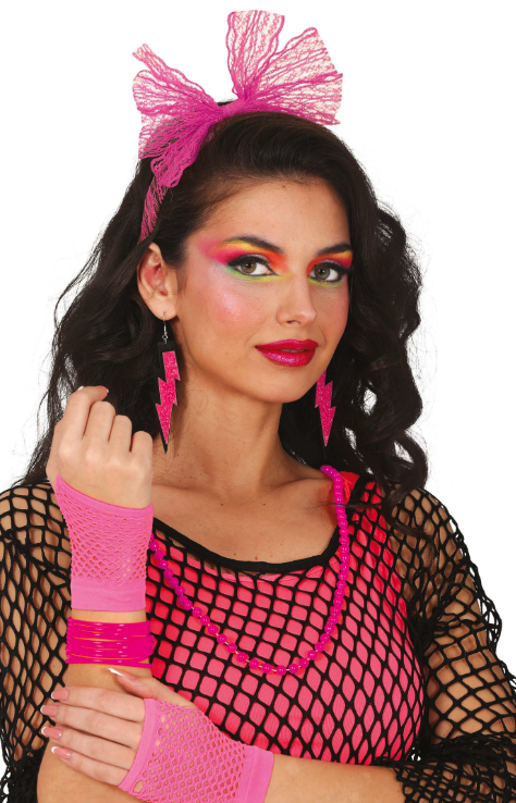 Set años 80 5 pcs colores
