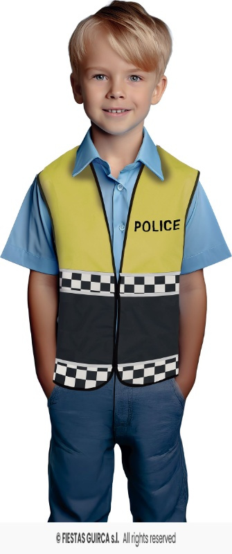 Chaleco policia amarillo, Infantil