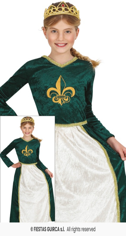 Disfraz Dama medieval infantil
