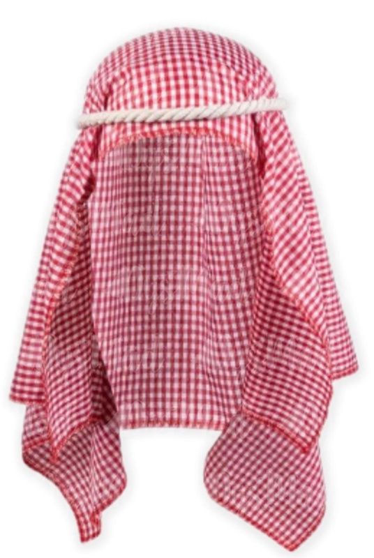 Turbante árabe rojo