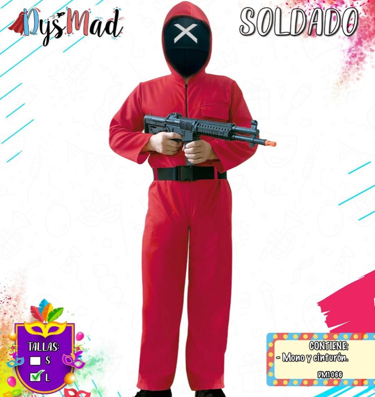 Disfraz Soldado Calamar adulto T.L