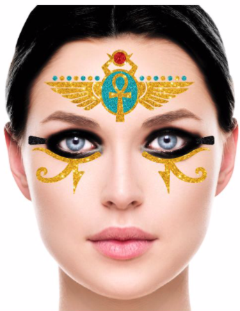 Glitter face egipcia