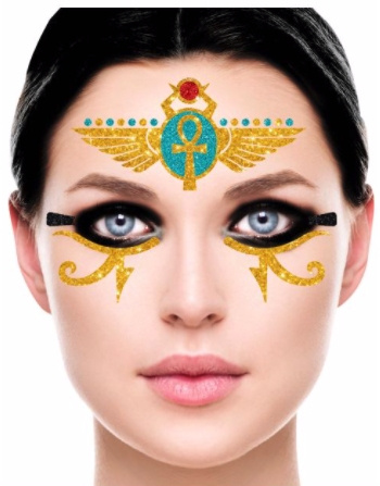 Glitter face egipcia