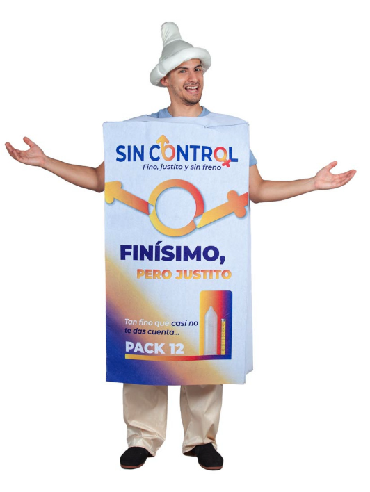Disfraz Caja Preservativos adulto