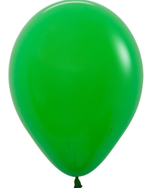 Bolsa 50 Globos Látex Verde trebol 30cm.