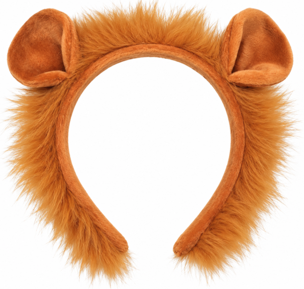 Diadema León peluda con orejas