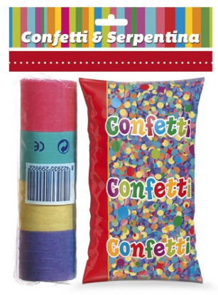 Bolsa confetti + serpetina 20R.