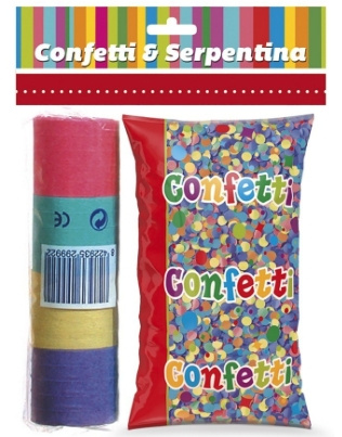 Bolsa confetti + serpetina 20R.