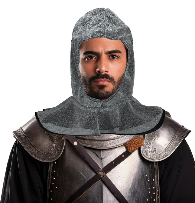 Capucha malla medieval