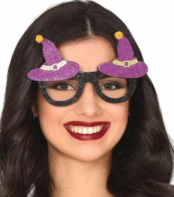 Gafas sombreritos de bruja