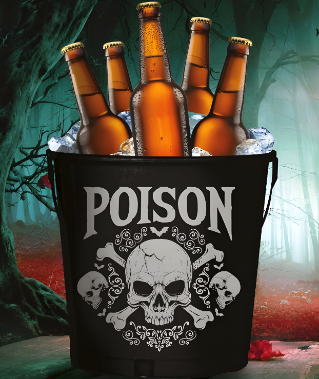 Cubitera Poison metálica 23x19 cms.