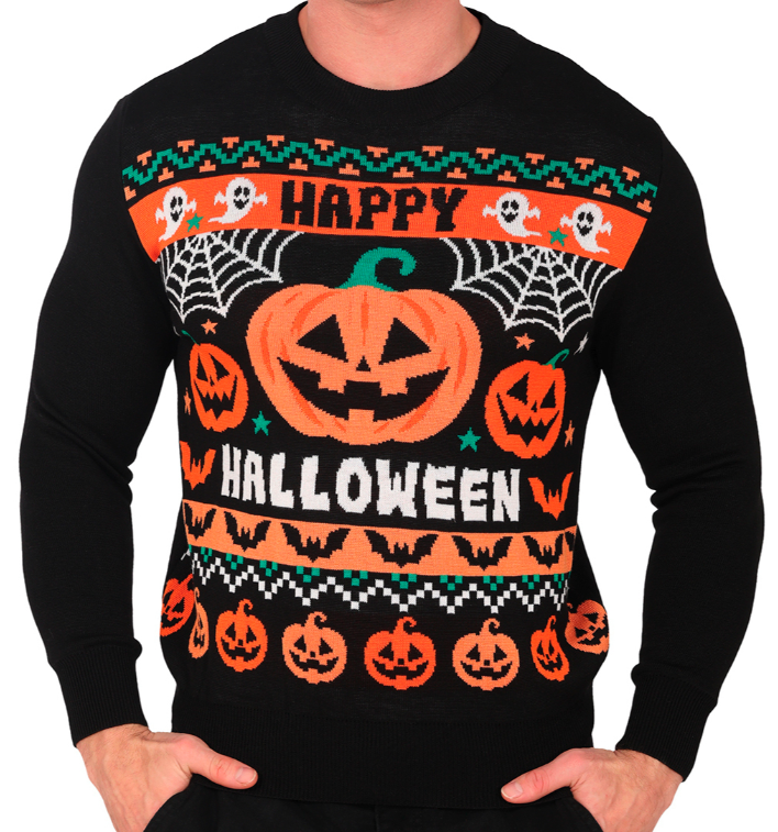 Jersey Halloween Calabaza adulto