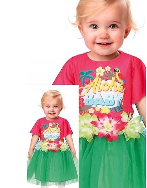 Disfraz Aloha con faldita para bebés
