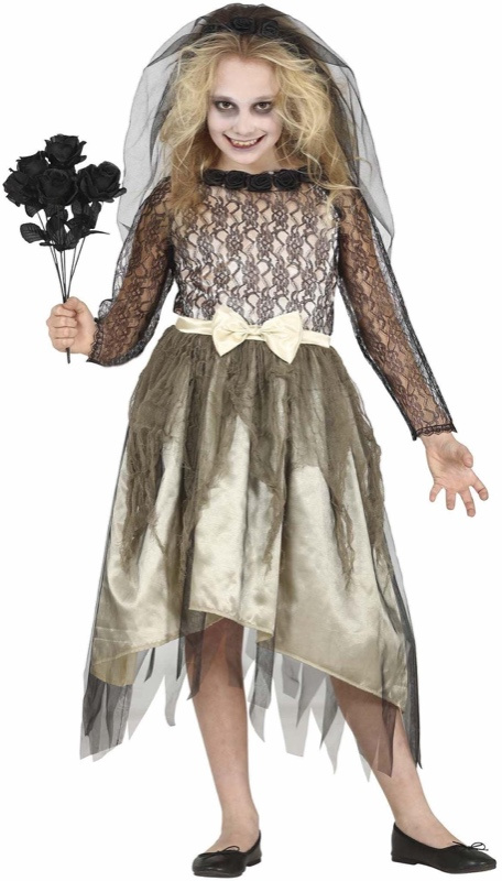 Disfraz Novia Zombie para niñas
