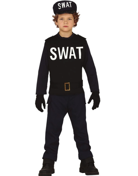 Disfraz Policia SWAT infantil T.5/6 años