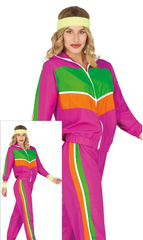 Disfraz Gimnasta de los 80 adulta T.XL