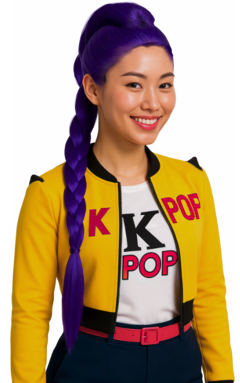 Peluca K-POP mystic lila