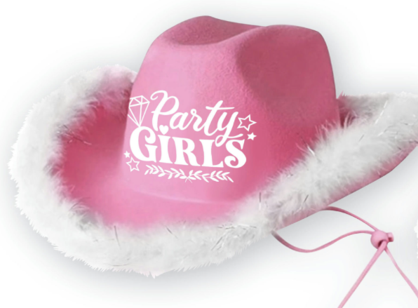 Gorro cowboy party girls, adulta
