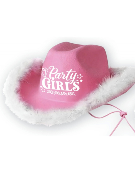 Gorro cowboy party girls, adulta