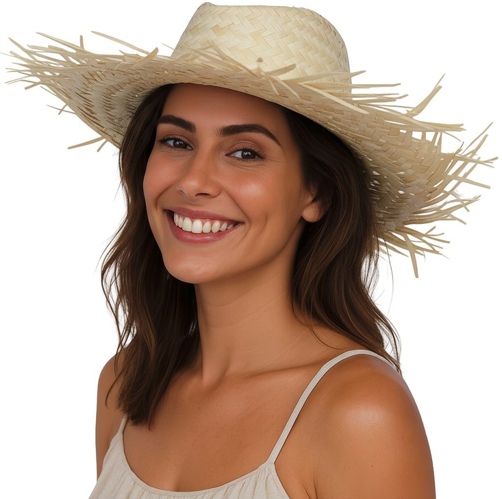 Sombrero verano espantapajaros paja
