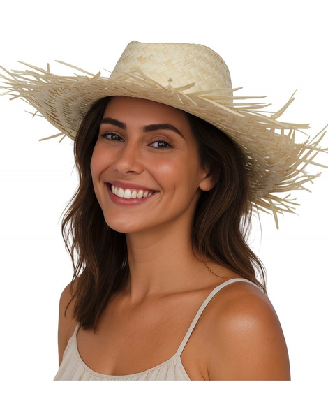 Sombrero verano espantapajaros paja