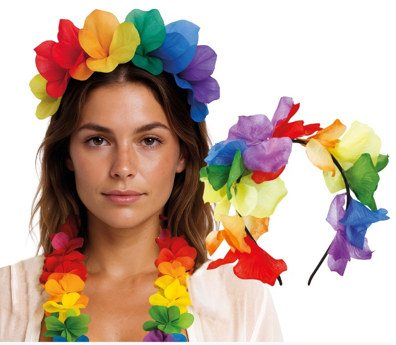 Diadema flores multicolor
