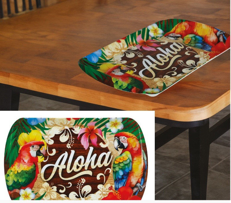 Bandeja Verano 39x24 cm, plastico