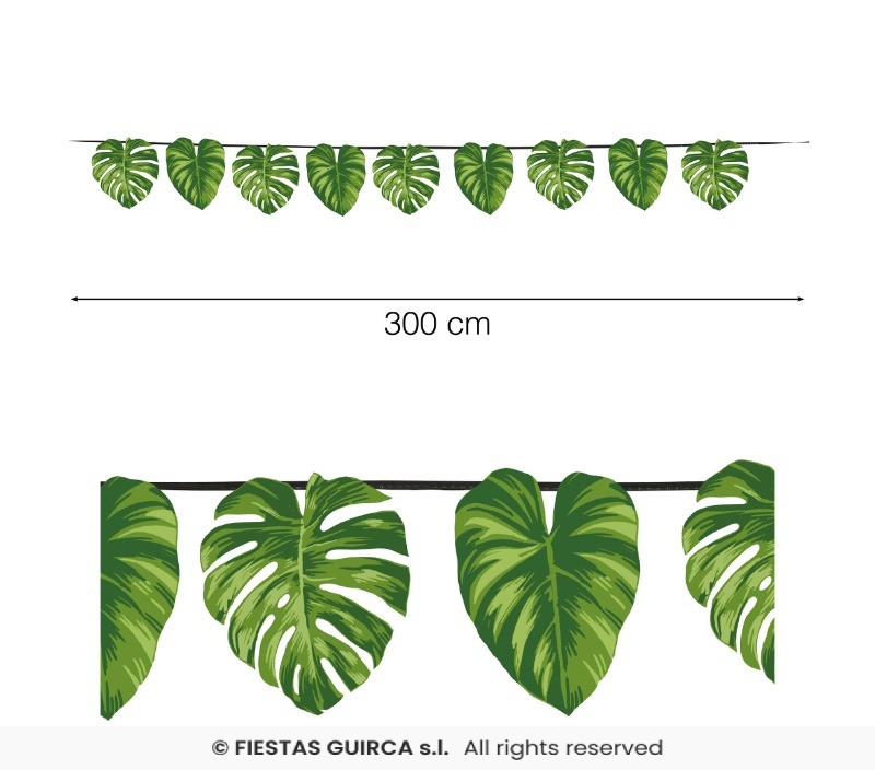 Guirnalda hojas 13 pcs. 300 cm
