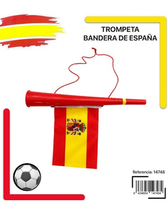 Trompeta con bandera de España