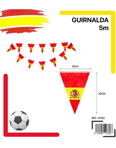 Guirnalda banderines Española 5 Metros