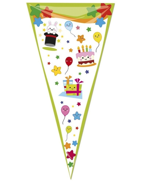 Bolsas 20x40 cm Tarta cumpleaños 100 ud