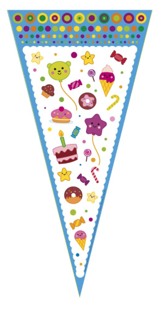 Bolsa 25x50 cms. Sweet blue 100 uds.