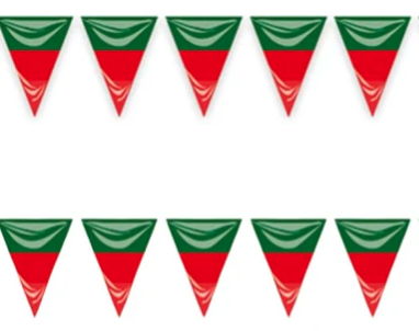 Guirnalda Bandera Portugal plastico 25M